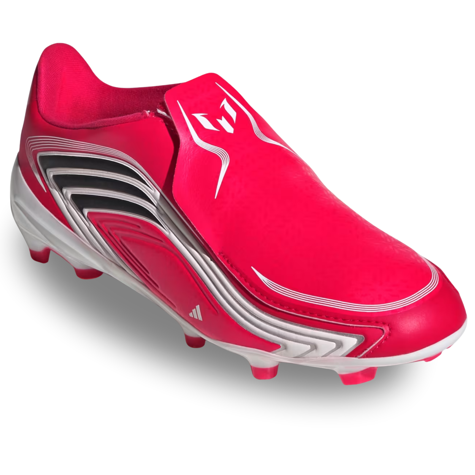 adidas Jr. F50 Messi League LL FG Soccer Cleats (Lucid Red/Black)