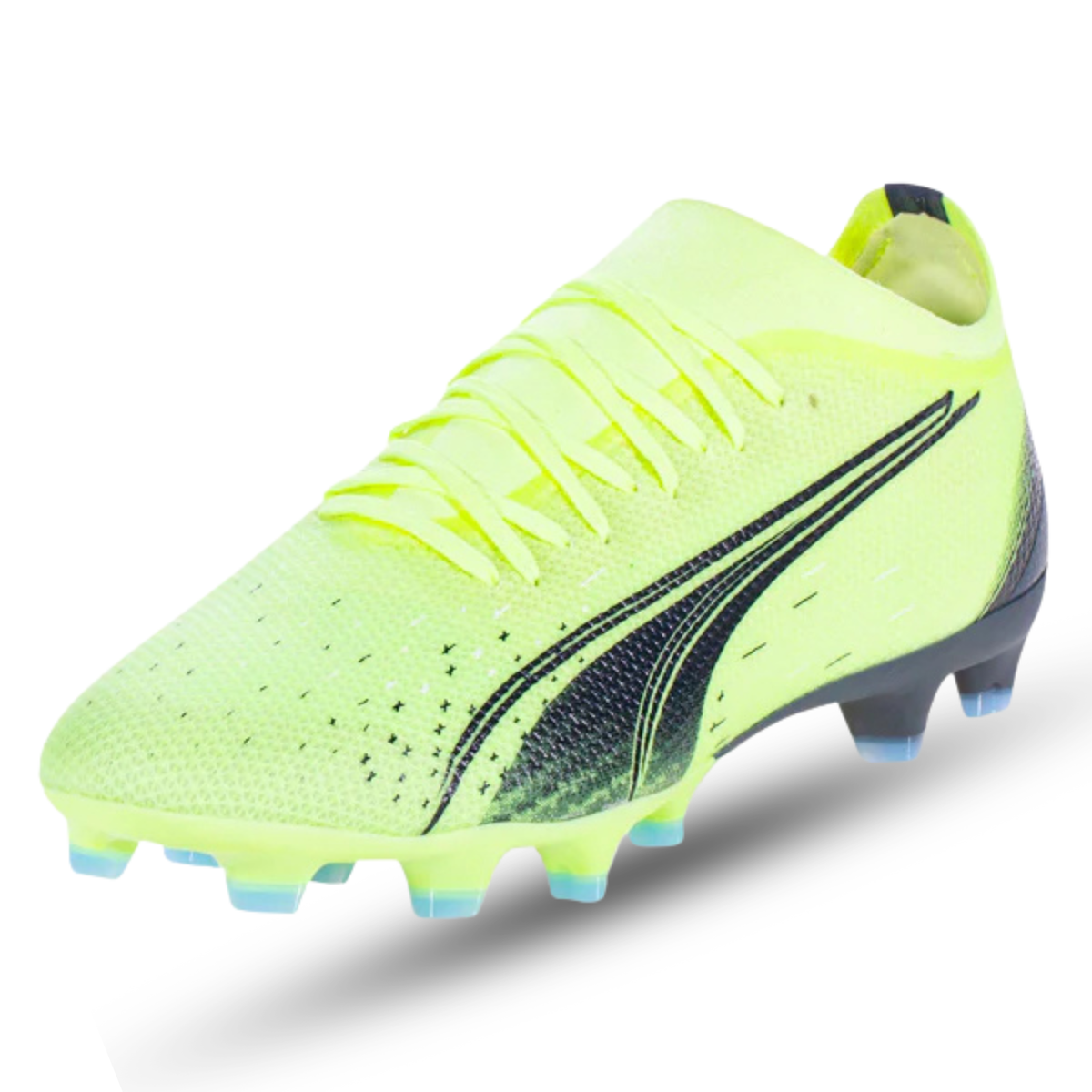 Puma Ultra Match FG/AG Soccer Cleats (Fizzy Light/Parisian Blue)