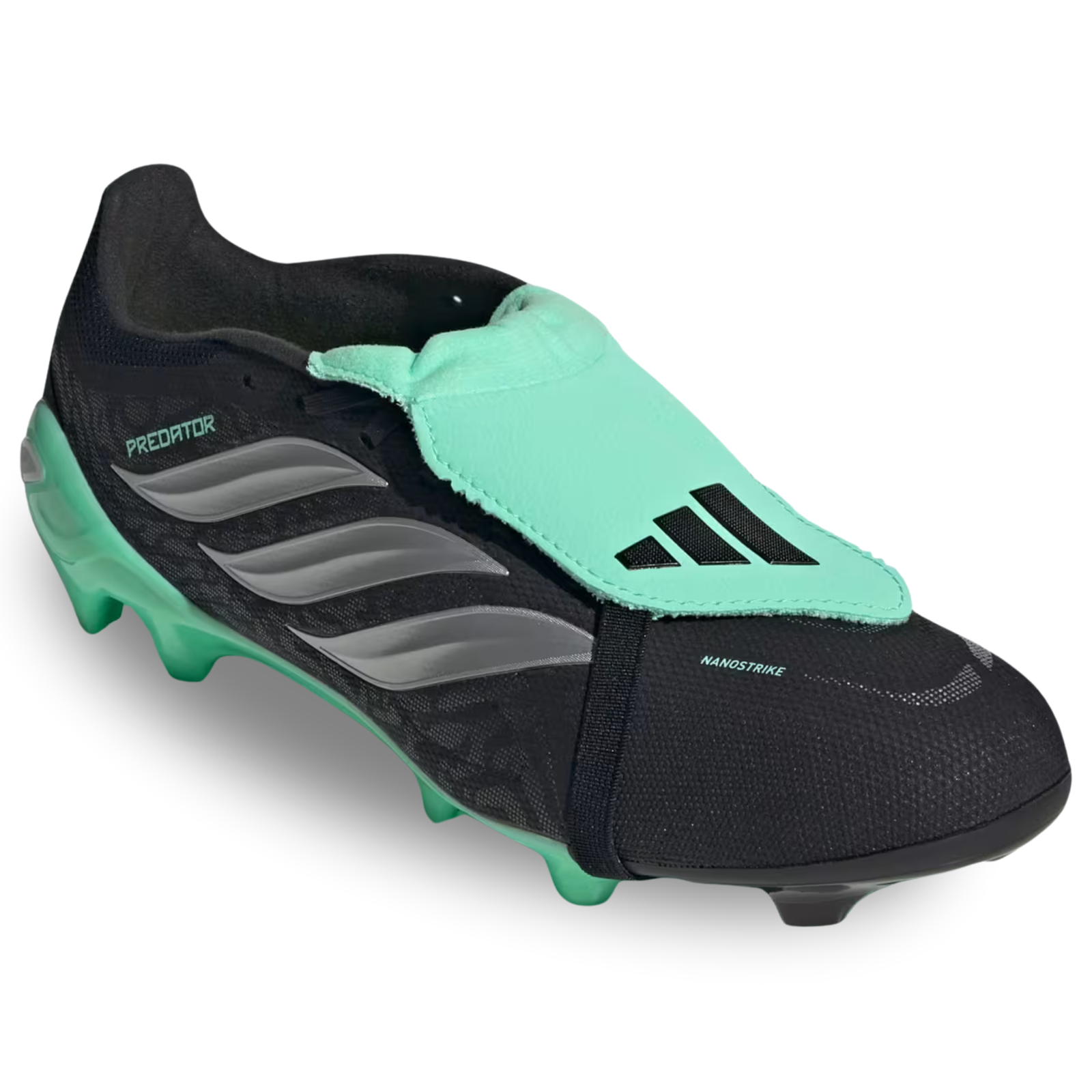 adidas Predator League FT Firm Ground Soccer Cleats (Black/Aqua)