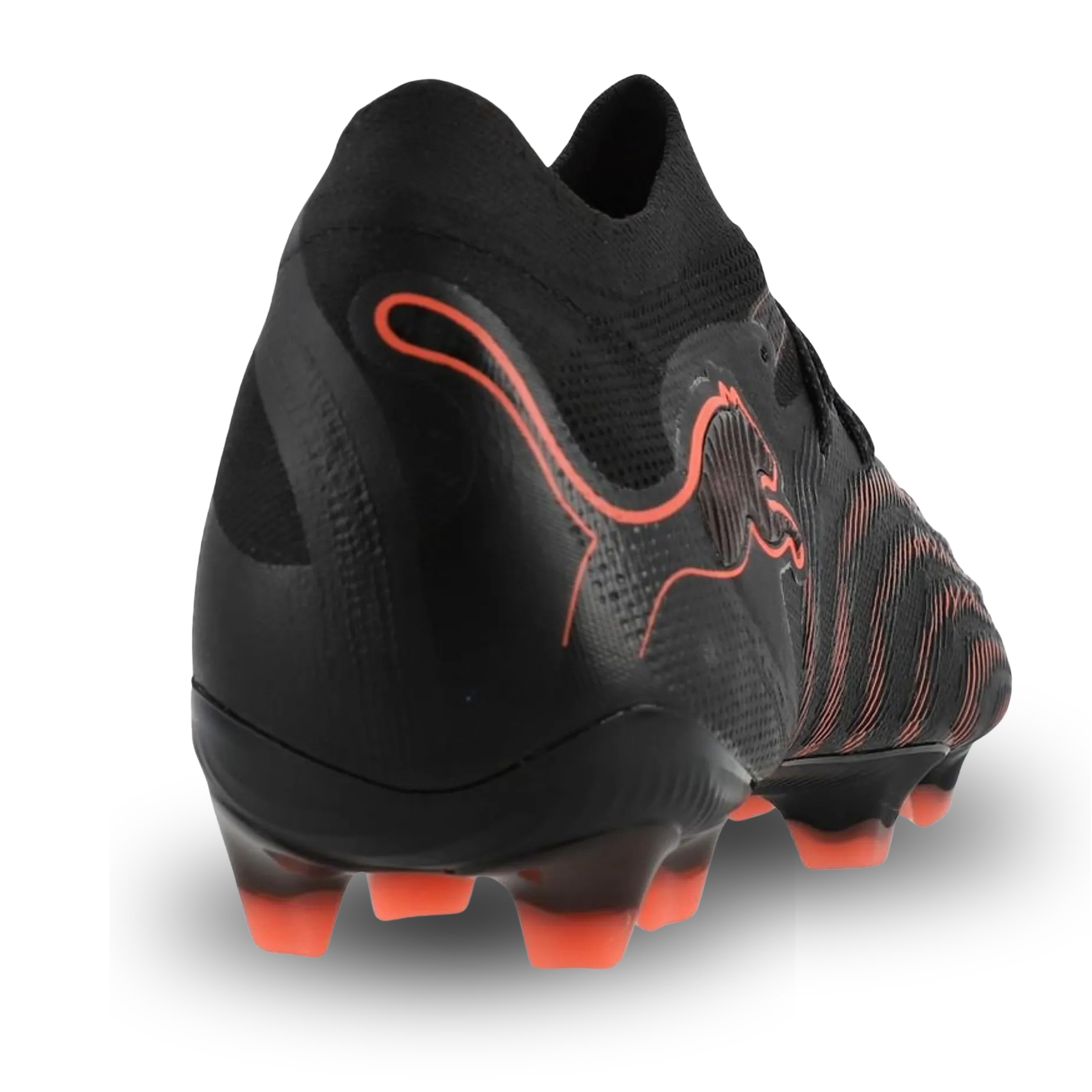 PUMA Future 9 Ultimate FG Soccer Cleats (Puma Black/Glowing Red/Gray)
