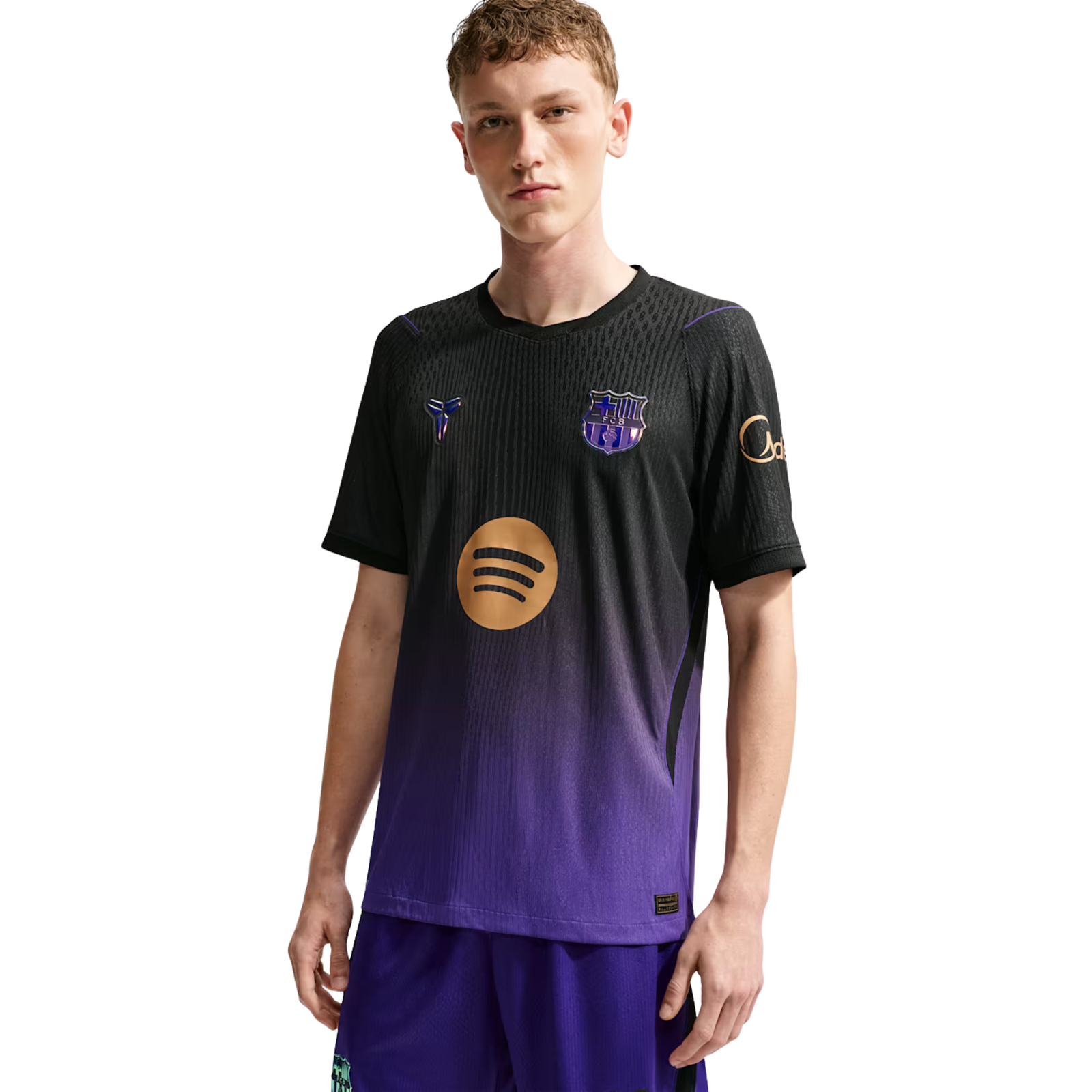 Nike Mens Barcelona Match Authentic Away Jersey 26/27 (Purple/Metallic Gold)