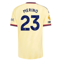 adidas Mens Arsenal Mikel Merino Authentic Third Jersey w/ EPL + No Room For Racism 26/27 (Yellow)