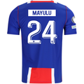 Nike Mens Paris Saint-Germain Senny Mayulu Home Jersey w/ Champions League Patches 26/27 (Blue/White/Red)