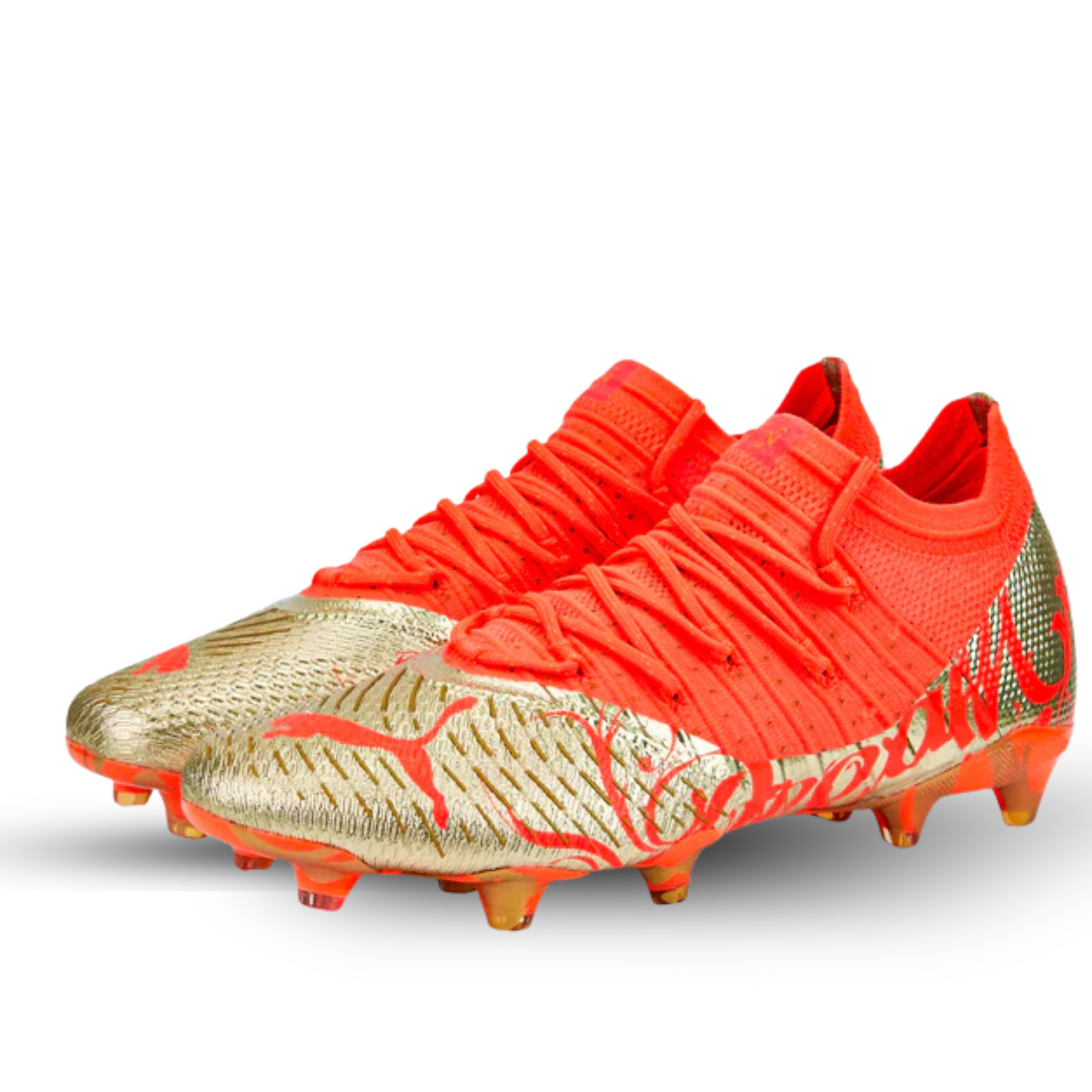 Puma Neymar Jr. Future Z 1.4 Firm Ground Soccer Cleats (Fiery Coral Gold)