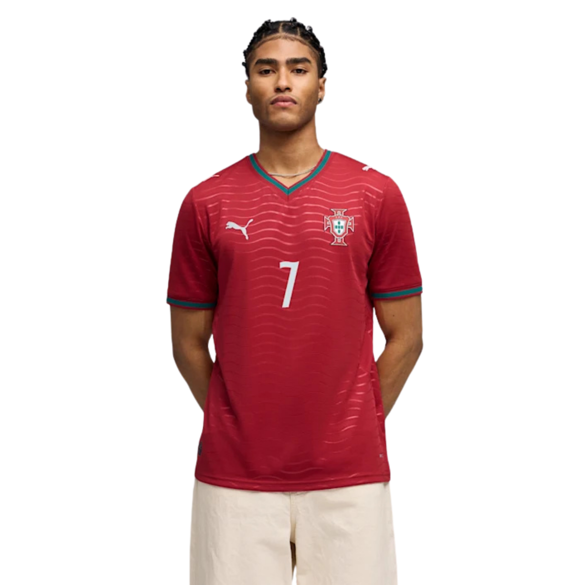 Puma Mens Portugal Cristiano Ronaldo Home Stadium Jersey 2026 (Red/Green)*