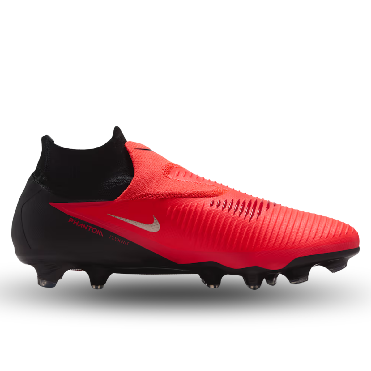 Nike Phantom 6 High Pro FG Soccer Cleats (Bright Crimson/Blur-Black)