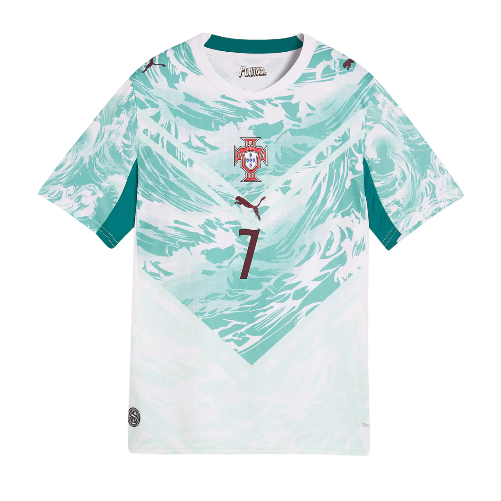 Puma Youth Portugal Cristiano Ronaldo Away Jersey 2026 (Puma White/Green)*
