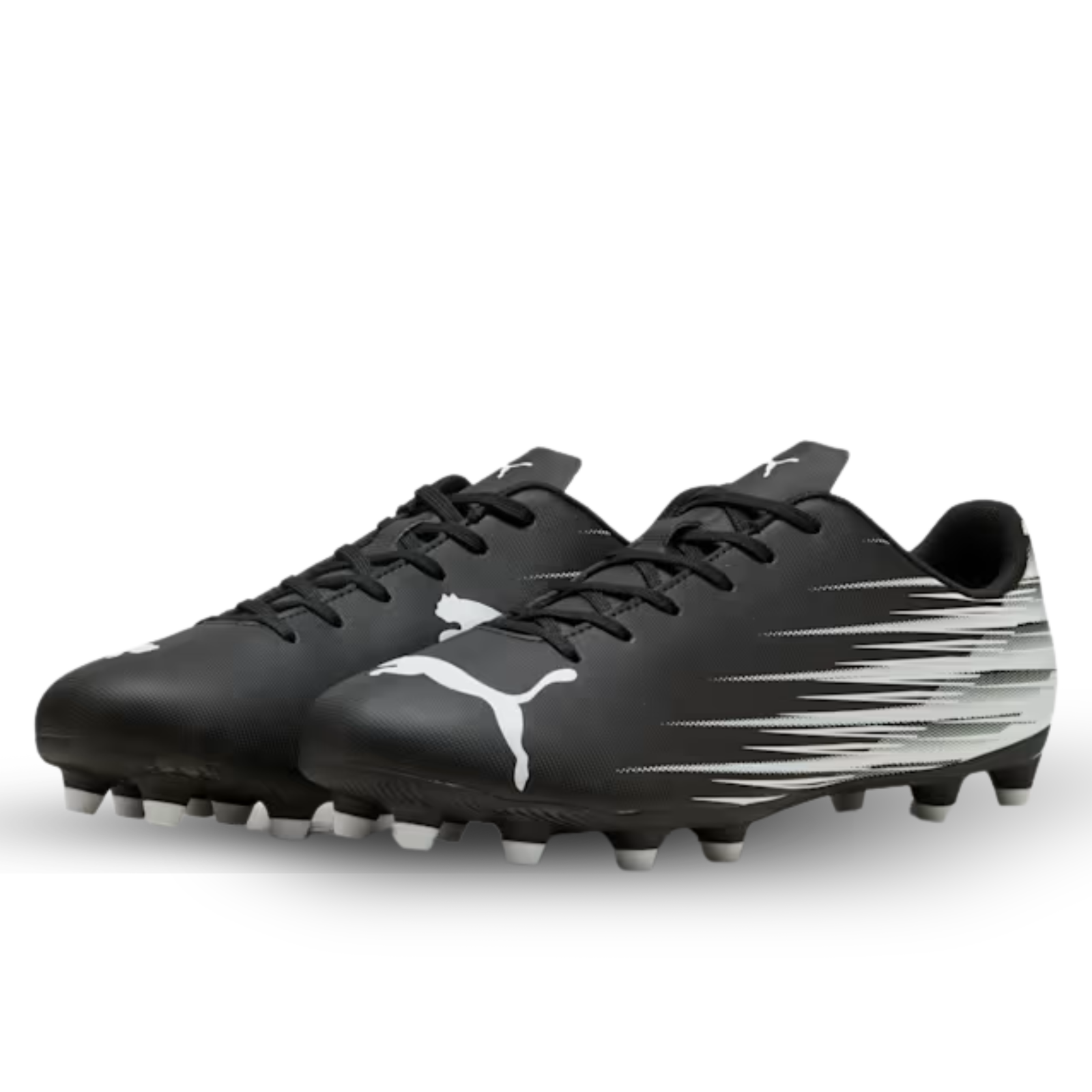 PUMA Attacanto II FG/AG Soccer Cleats (Black/White)