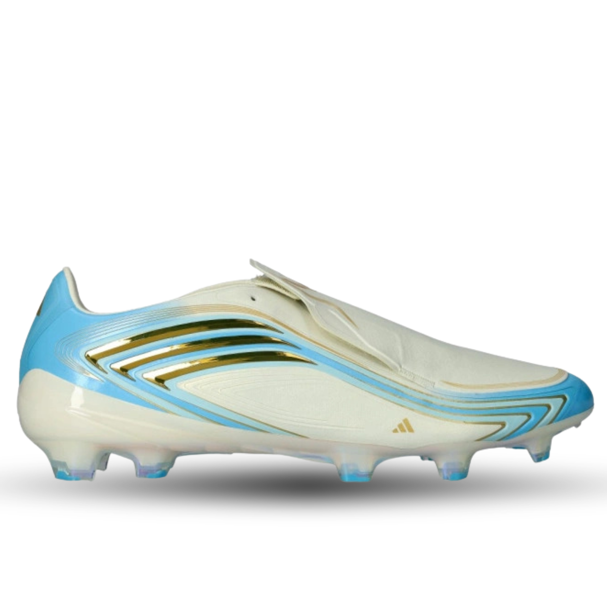 adidas F50 Messi Elite FG Soccer Cleats (Ivory/Blue Elite)
