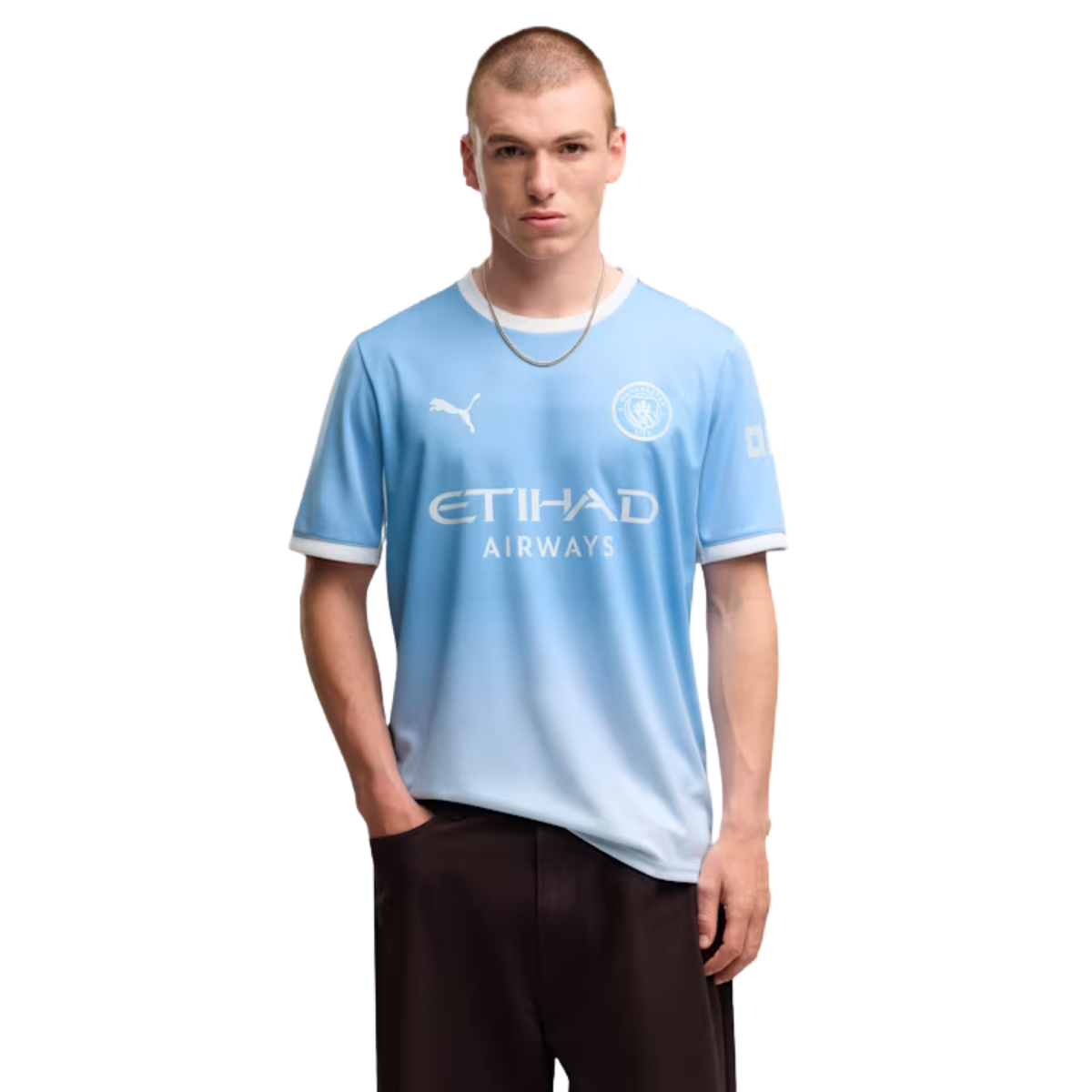 Puma Mens Manchester City Home Jersey 26/27 (Team Light Blue/Icey Blue)