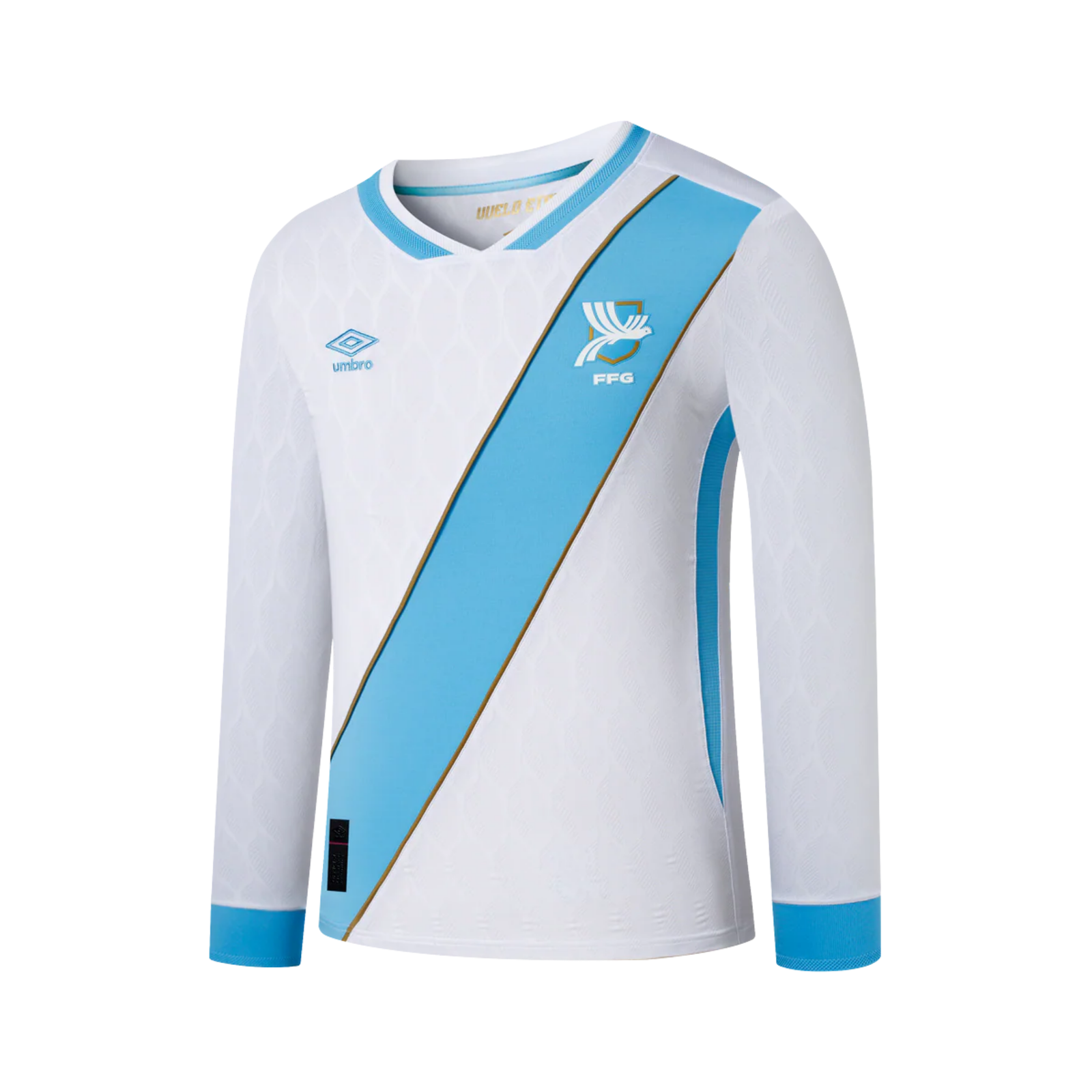 Umbro Guatemala 2026 Long Sleeve Home Jersey (White)