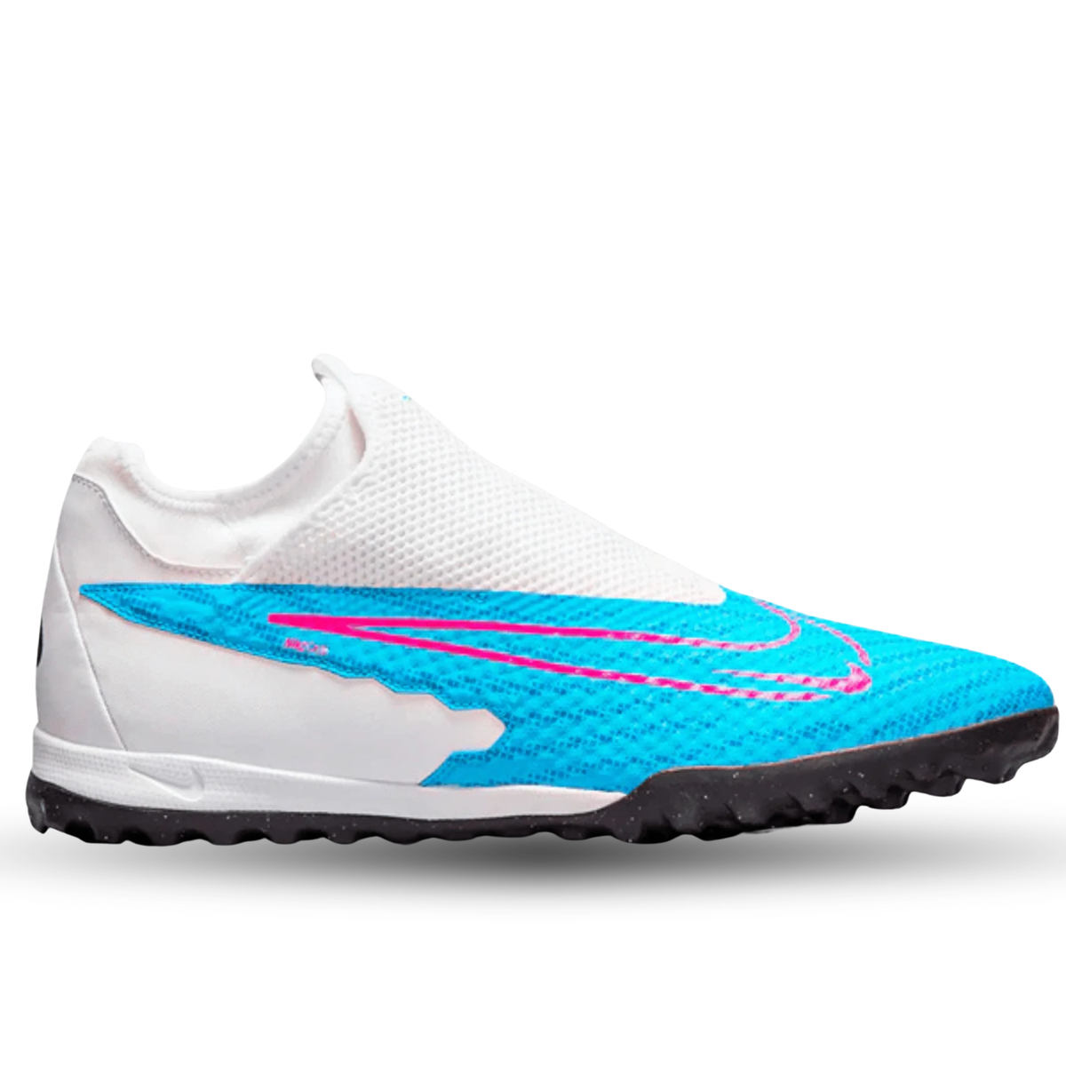 Nike Phantom GX Academy DF Turf Soccer Shoes (Baltic Blue/Pink Blast)