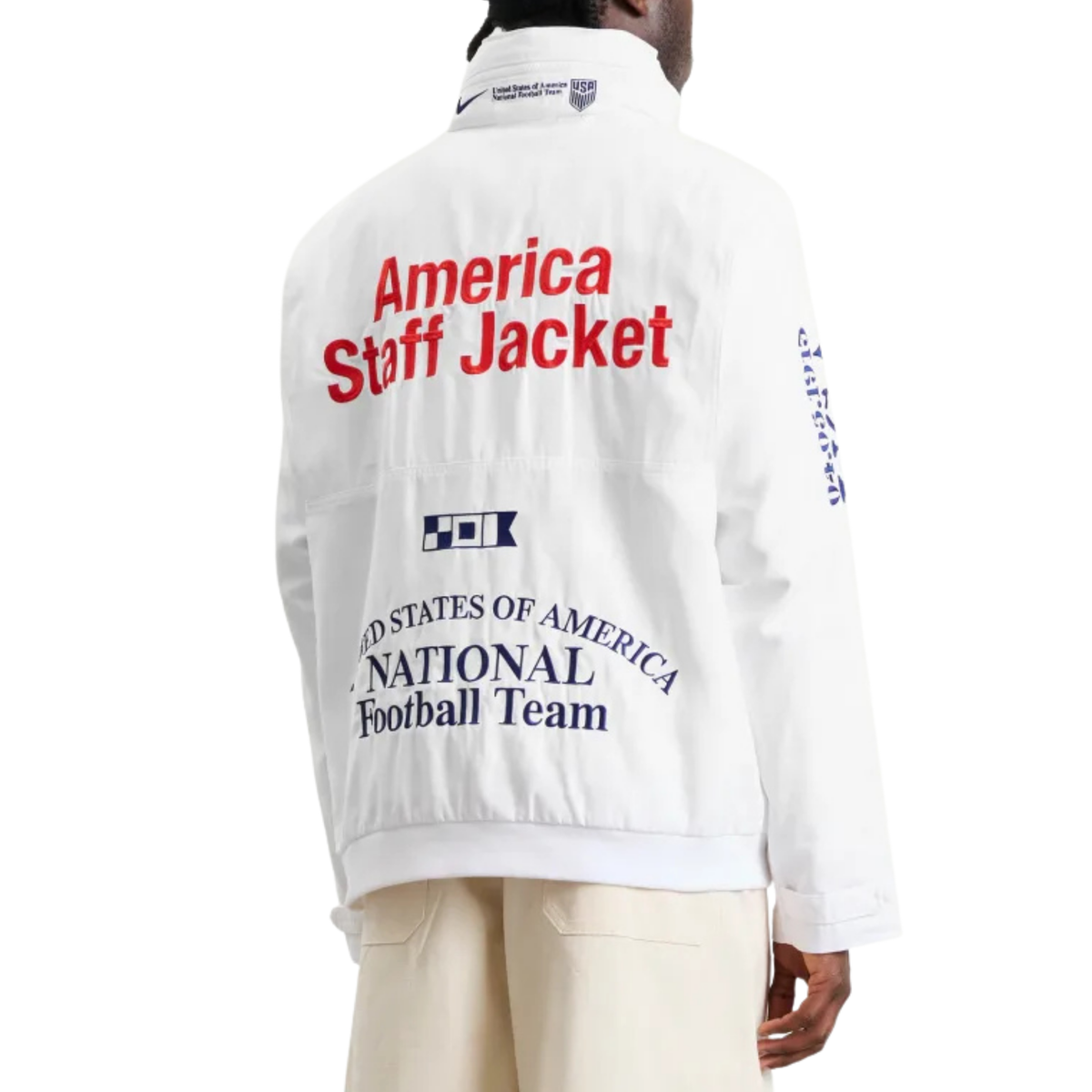 Nike USA 2026 Woven Staff Jacket (White)