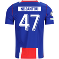 Nike Mens Paris Saint-Germain Quentin Ndjantou Home Jersey w/ Champions League Patches 26/27 (Blue/White/Red)