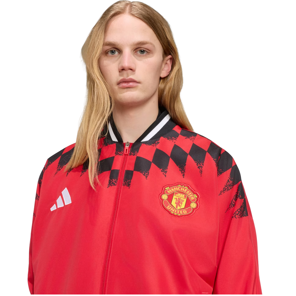adidas Mens Manchester United Stadium Track Top 26/27 (Red/Black)