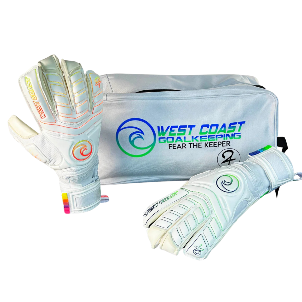 West Coast Spyder Holy Twins Goalkeeper Gloves (White)