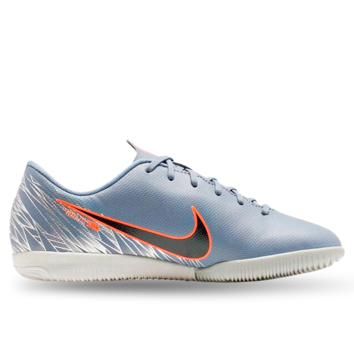 Nike Jr Mercurial Vapor 12 Academy GS IC Indoor Court Soccer Shoes (Armory Blue/Wolf Grey)