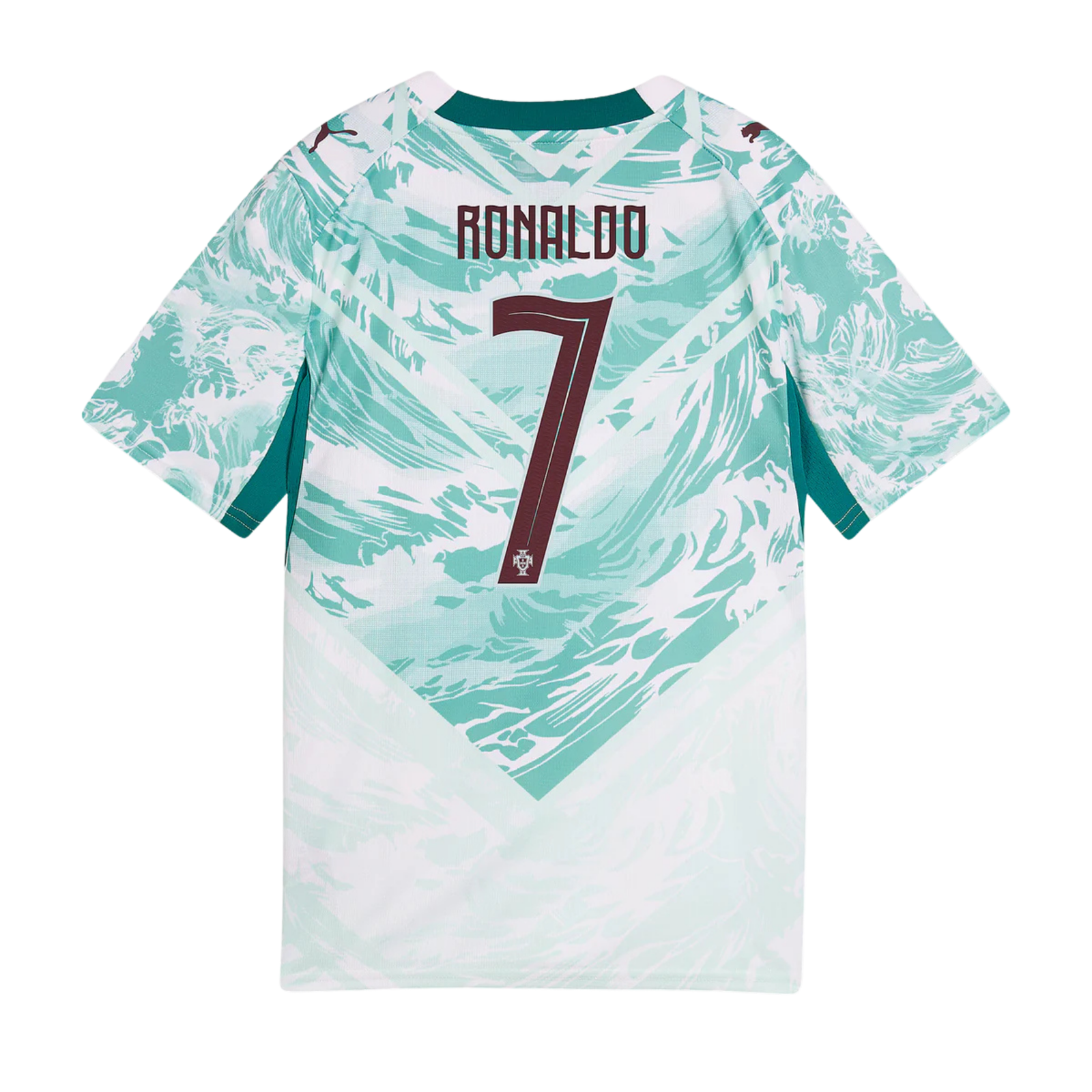 Puma Youth Portugal Cristiano Ronaldo Away Jersey 2026 (Puma White/Green)*