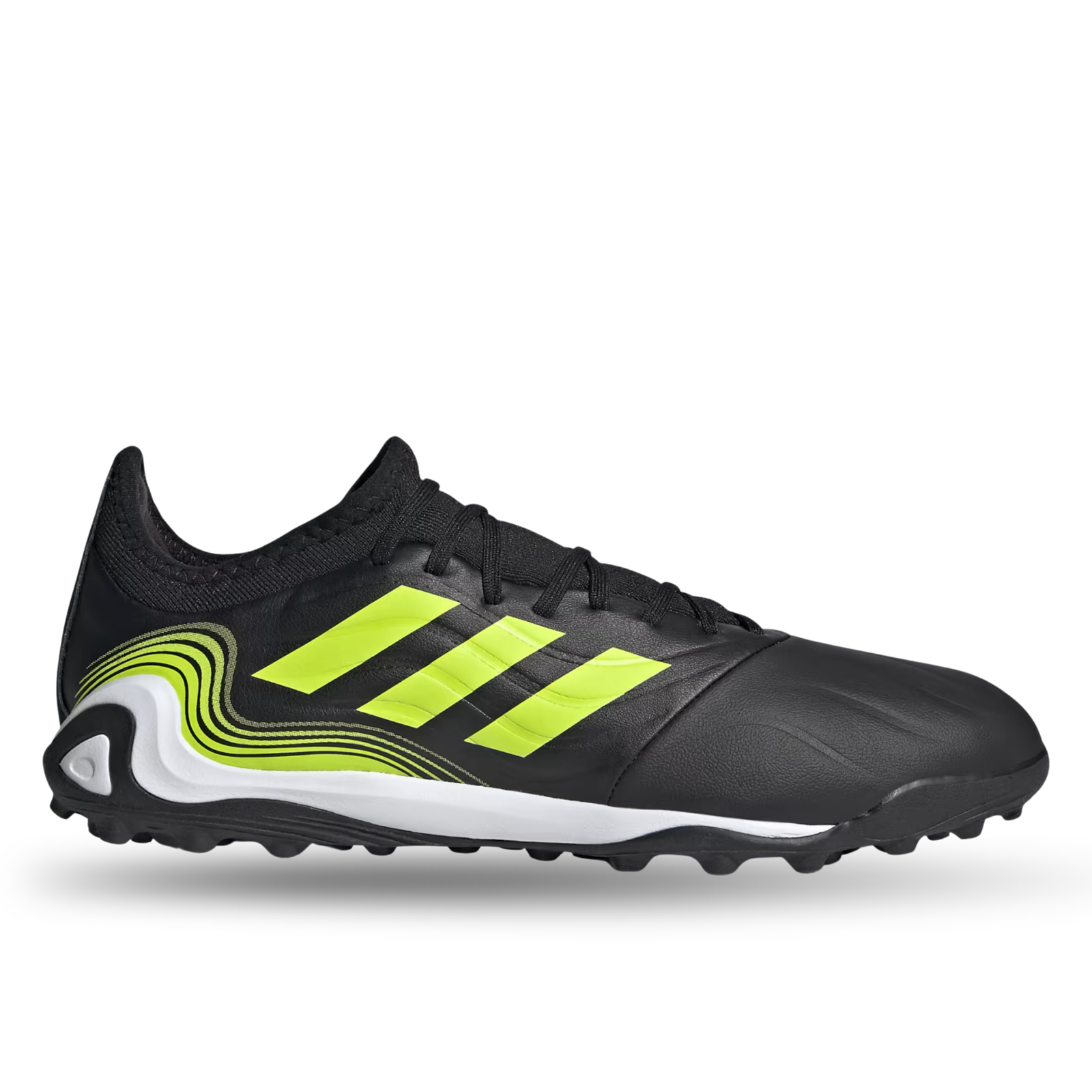 adidas Copa Sesne.3 LL Turf Soccer Cleats (Core Black/Team Solar Yellow)