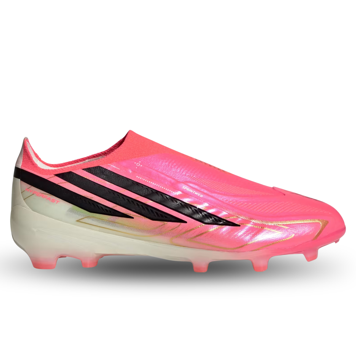 adidas Youth F50 Hyperfast Elite LL FG Soccer Cleats (Pink)