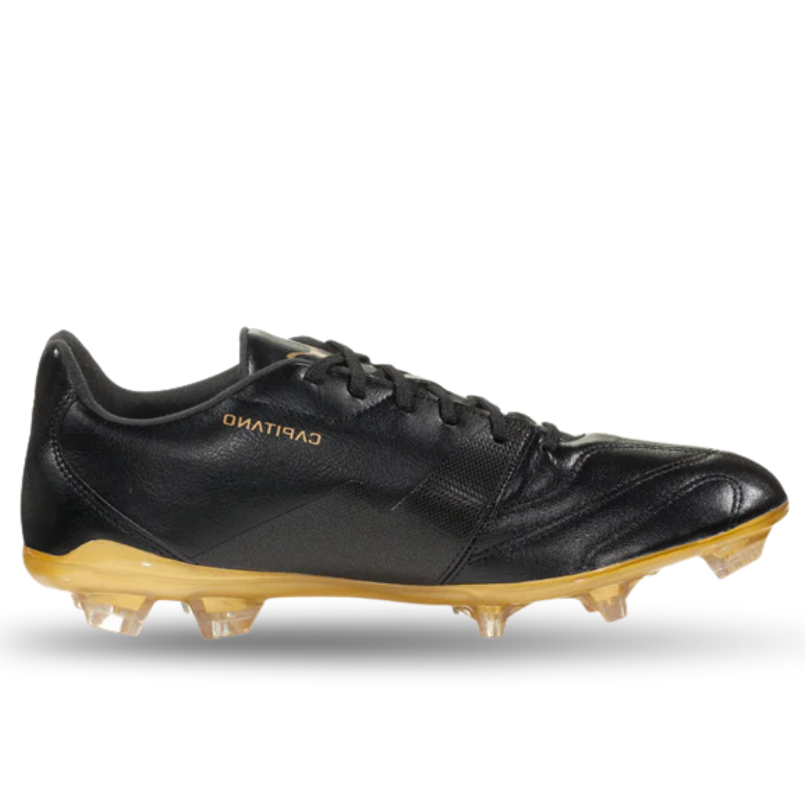 PUMA Men's Capitano II FG Firm Ground Soccer Cleats (Black/Gold)