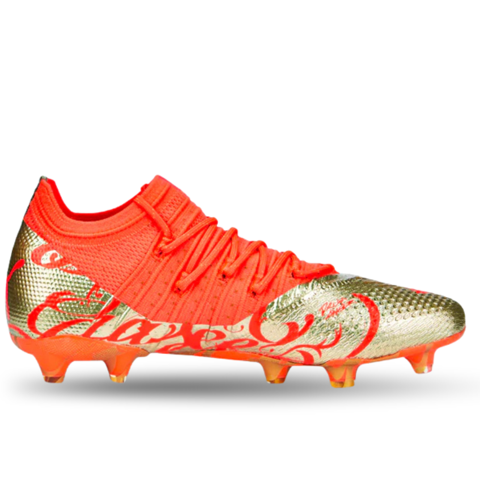 Puma Neymar Jr. Future Z 1.4 Firm Ground Soccer Cleats (Fiery Coral Gold)