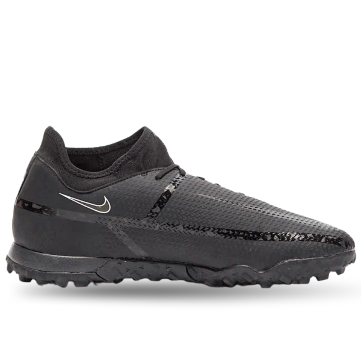 Nike Phantom GT2 Academy DF Turf Soccer Shoes (Black/Dark Smoke Grey)