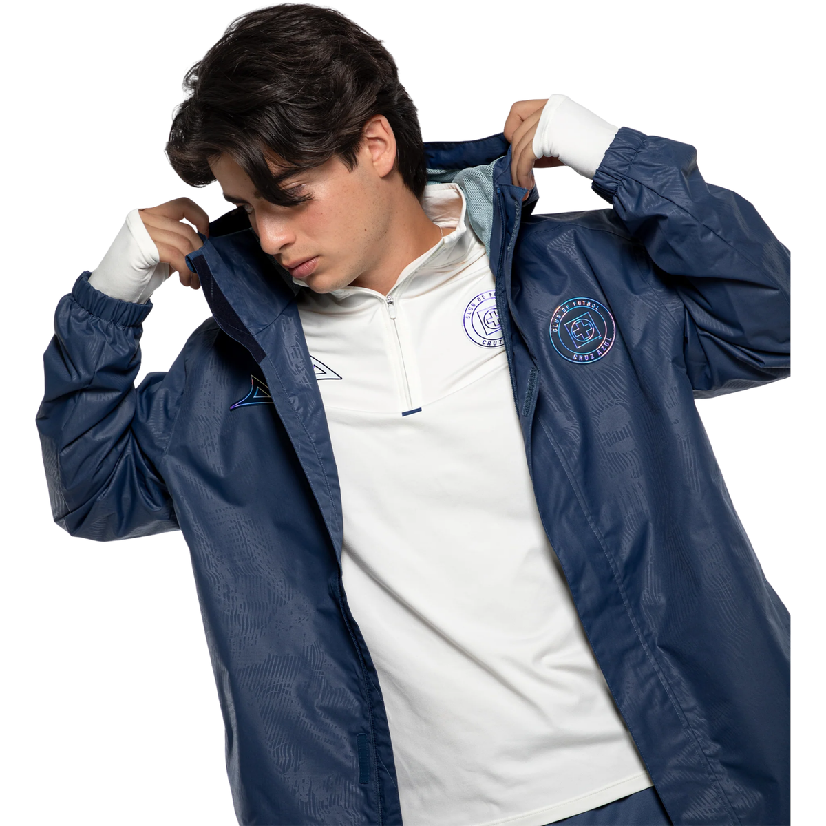 Pirma Men's Cruz Azul All-Weather Jacket (Navy Blue)