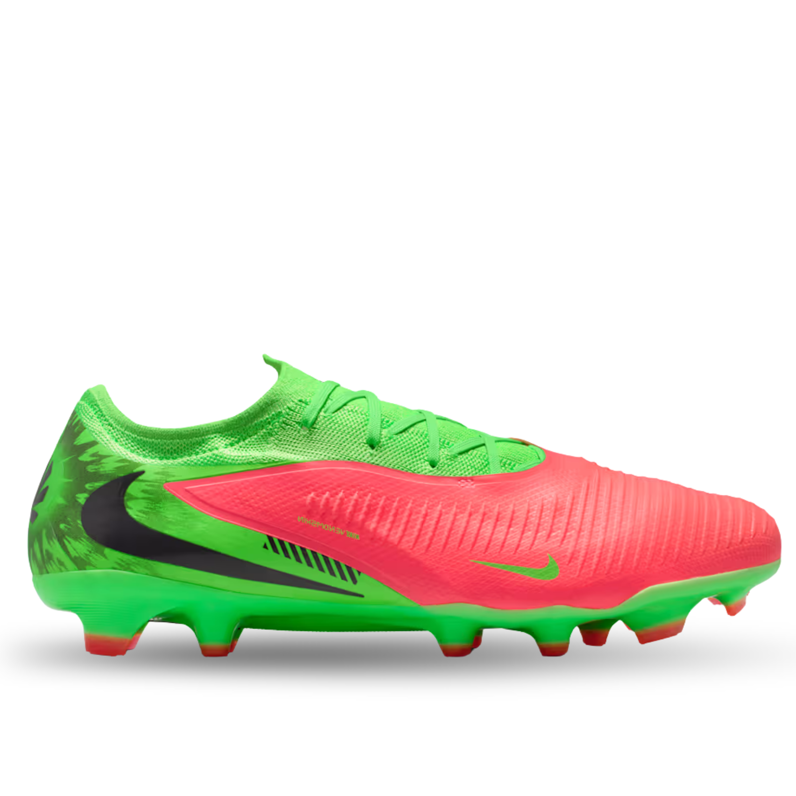 Nike Phantom 6 Low Pro EH Firm Ground Soccer Cleats (Hot Punch/Black-Green Strike)