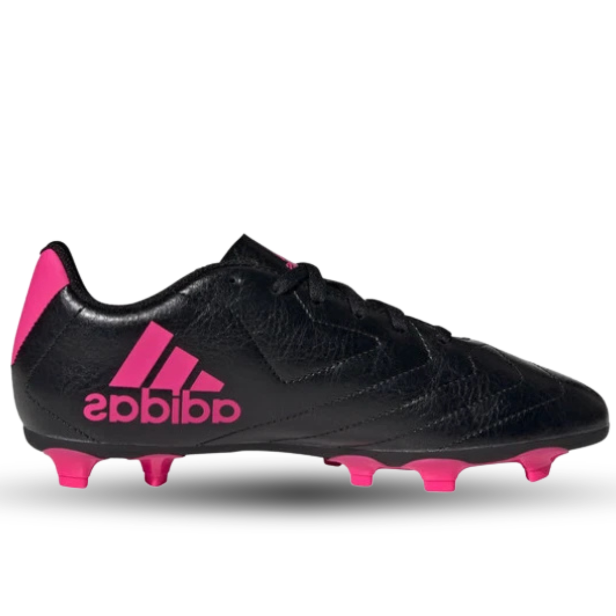 adidas Jr. Goletto FG Soccer Cleats (Black/Shock Pink)