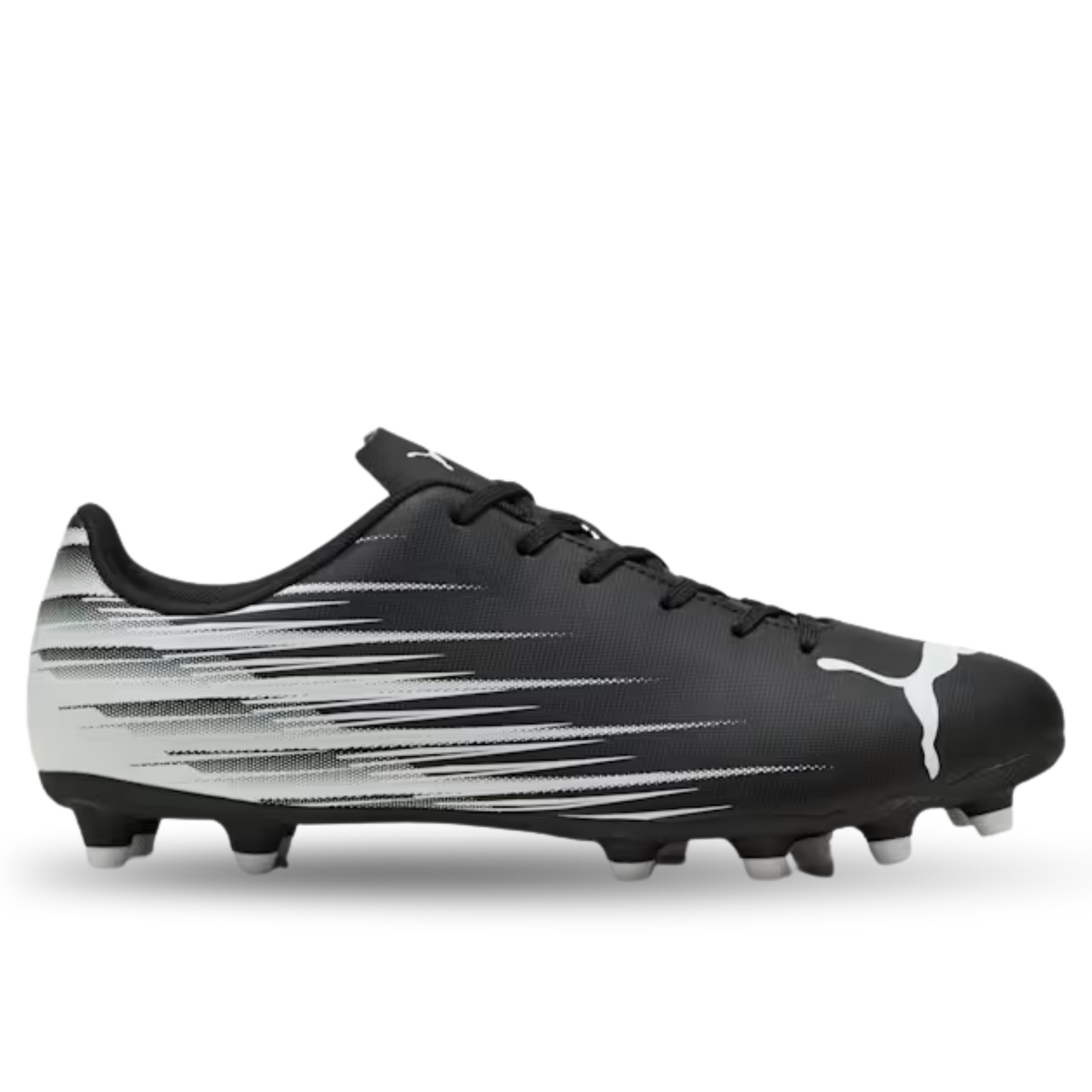 PUMA Attacanto II FG/AG Soccer Cleats (Black/White)