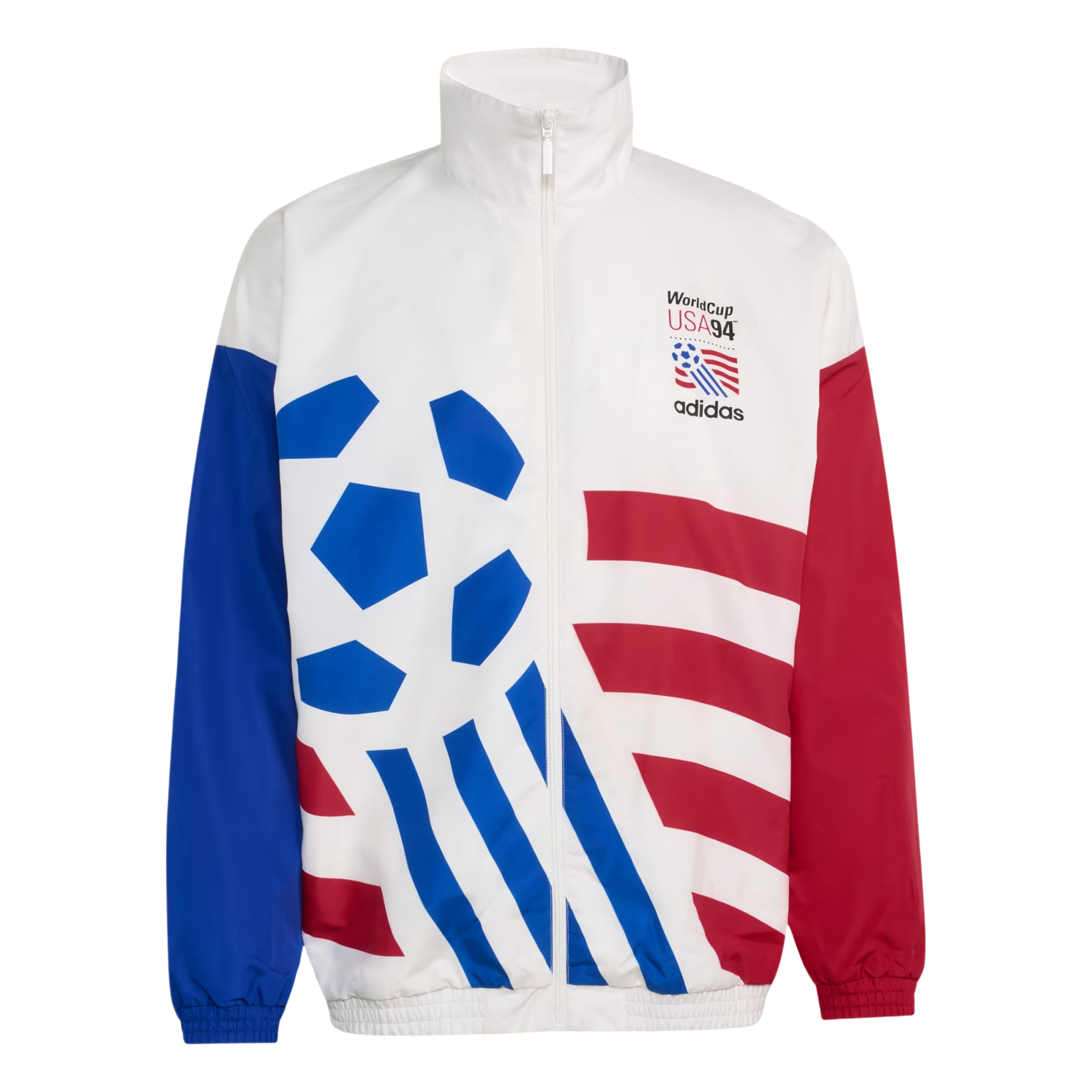 adidas USA 94 Graphic Woven Track Top Jacket (White)