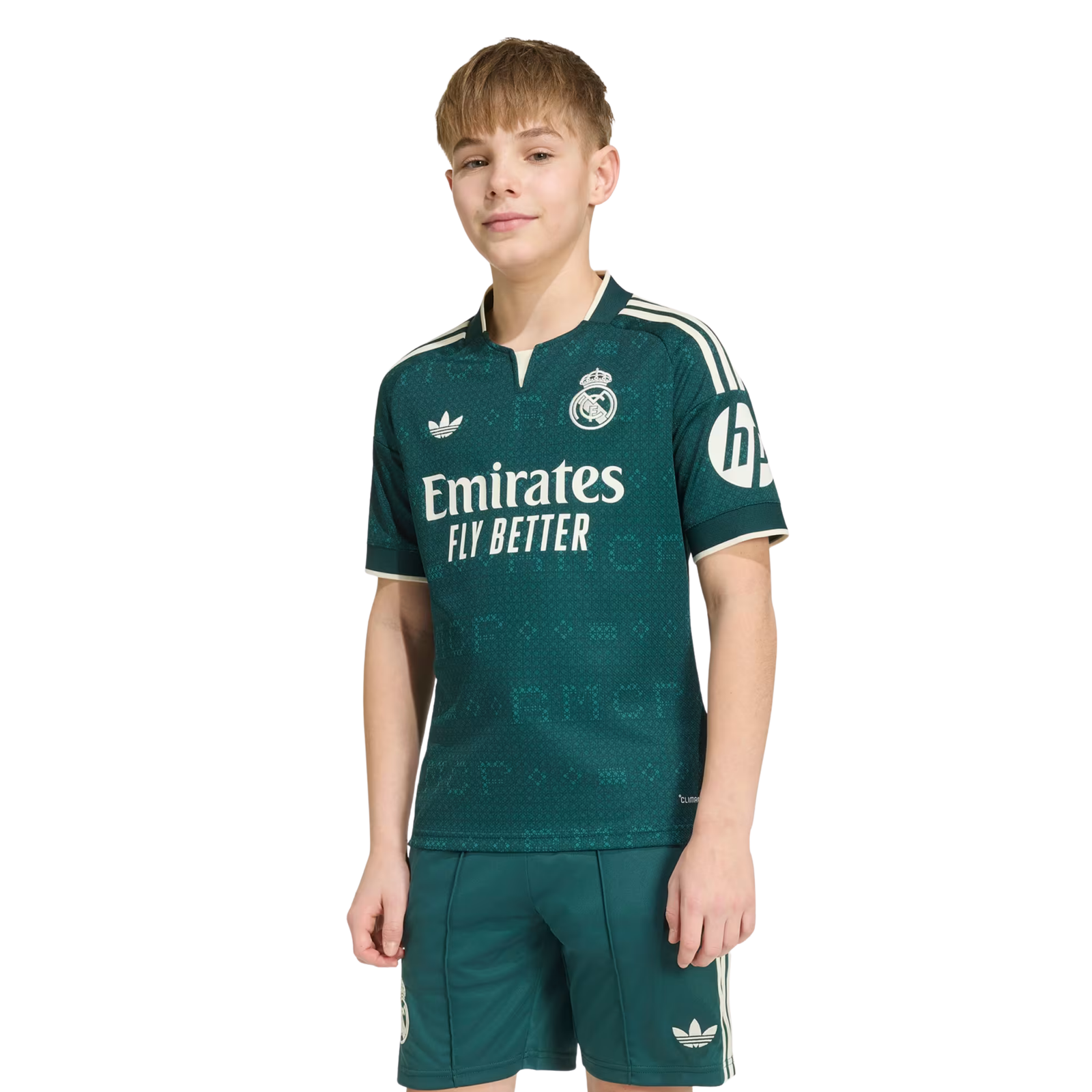 adidas Youth Real Madrid Away Jersey 26/27 (Green)