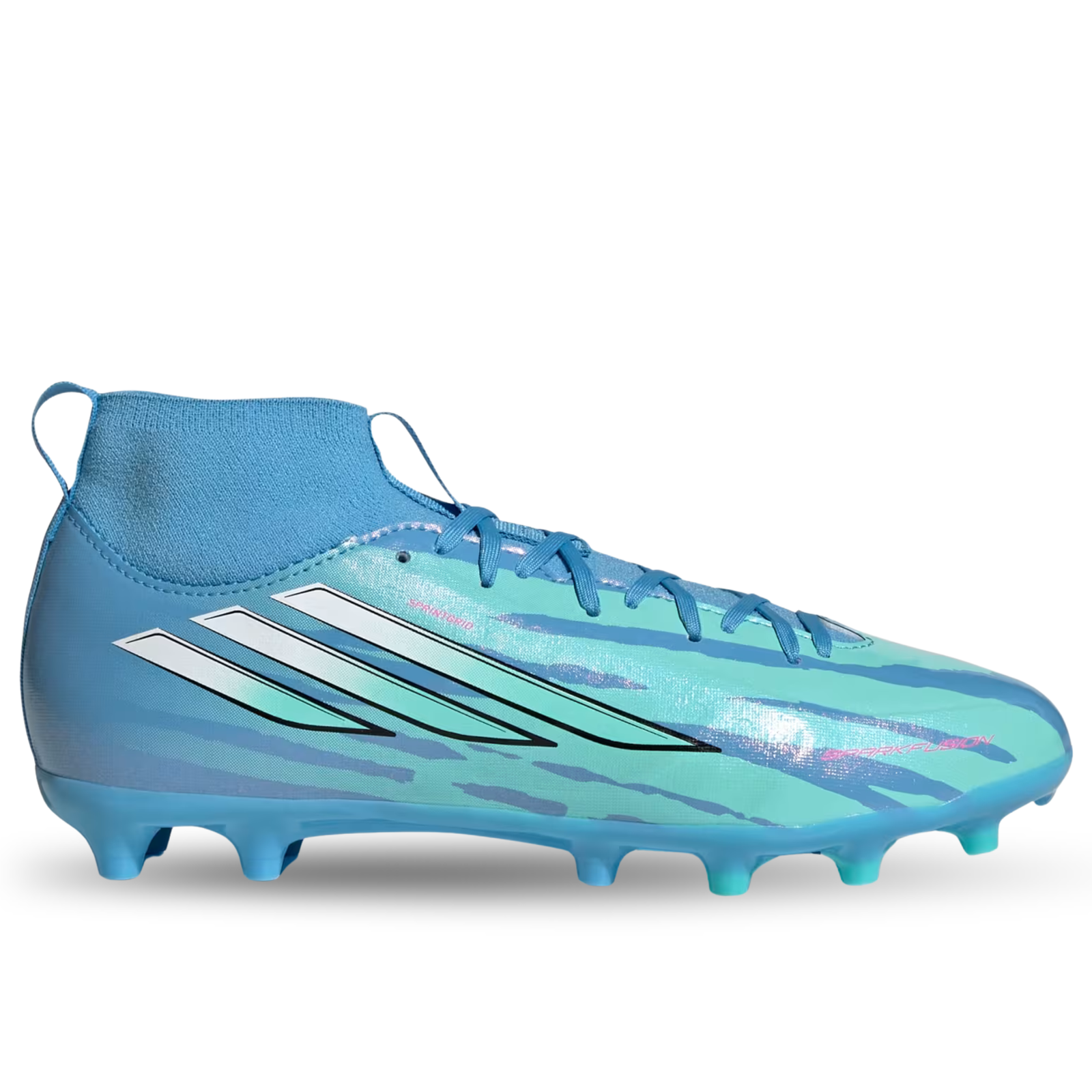 adidas Jr. F50 Sparkfusion League FG/MG Soccer Cleats (Blue)