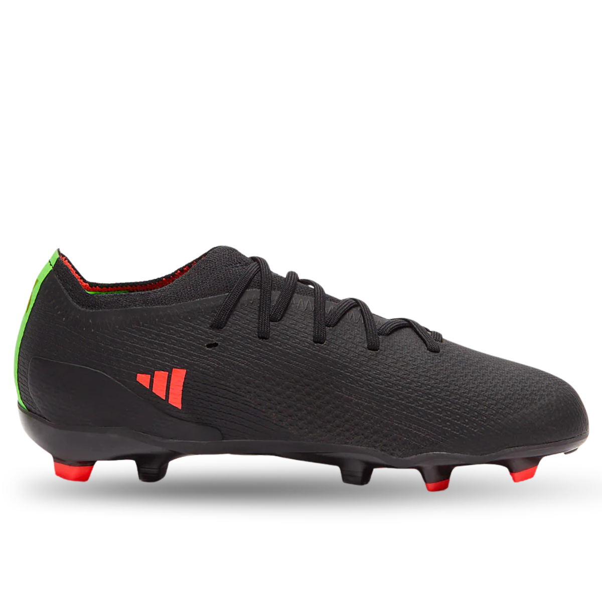 adidas Jr. X Speedportal.1 Firm Ground Soccer Cleats (Core Black/Solar Red/Solar Yellow)