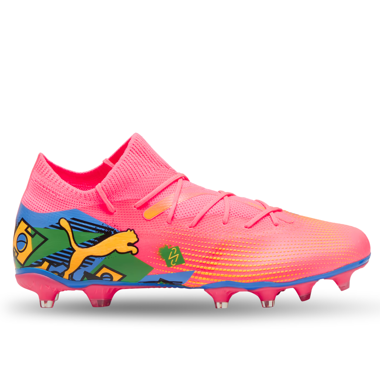 Puma Future 7 Match NJR FG/AG Soccer Cleats (Sunset Glow/Puma Black)
