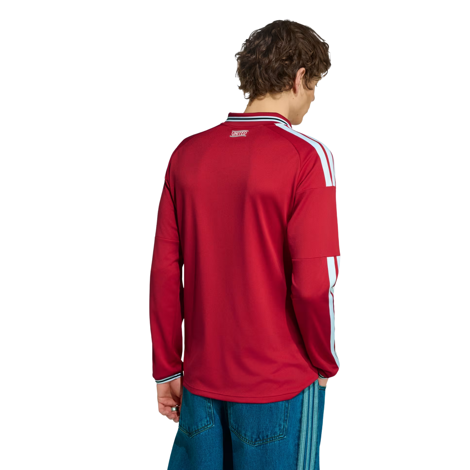 adidas Mens Manchester United Long Sleeve Home Jersey 26/27 (Red)