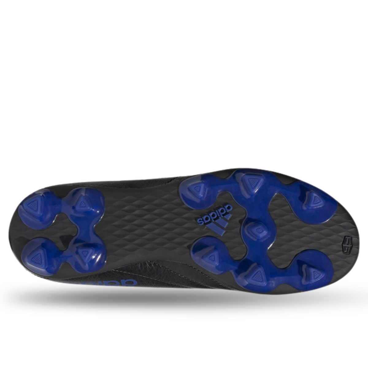 aDIDAS JR. GOLETTO VII Firm Ground Soccer Cleats (CORE BLACK/ROYAL BLUE)