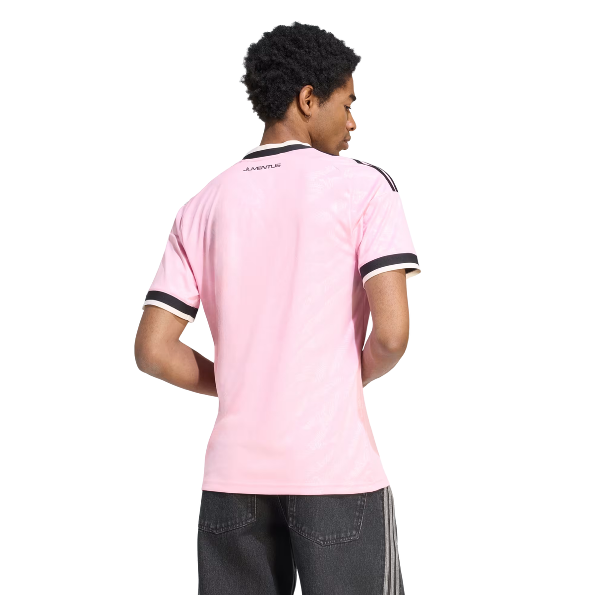adidas Mens Juventus Away Jersey 26/27 (Pink/Black)