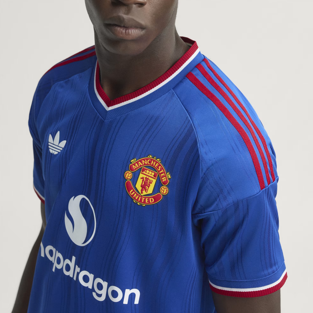 adidas Mens Manchester United Authentic Away Jersey 26/27 (Blue)