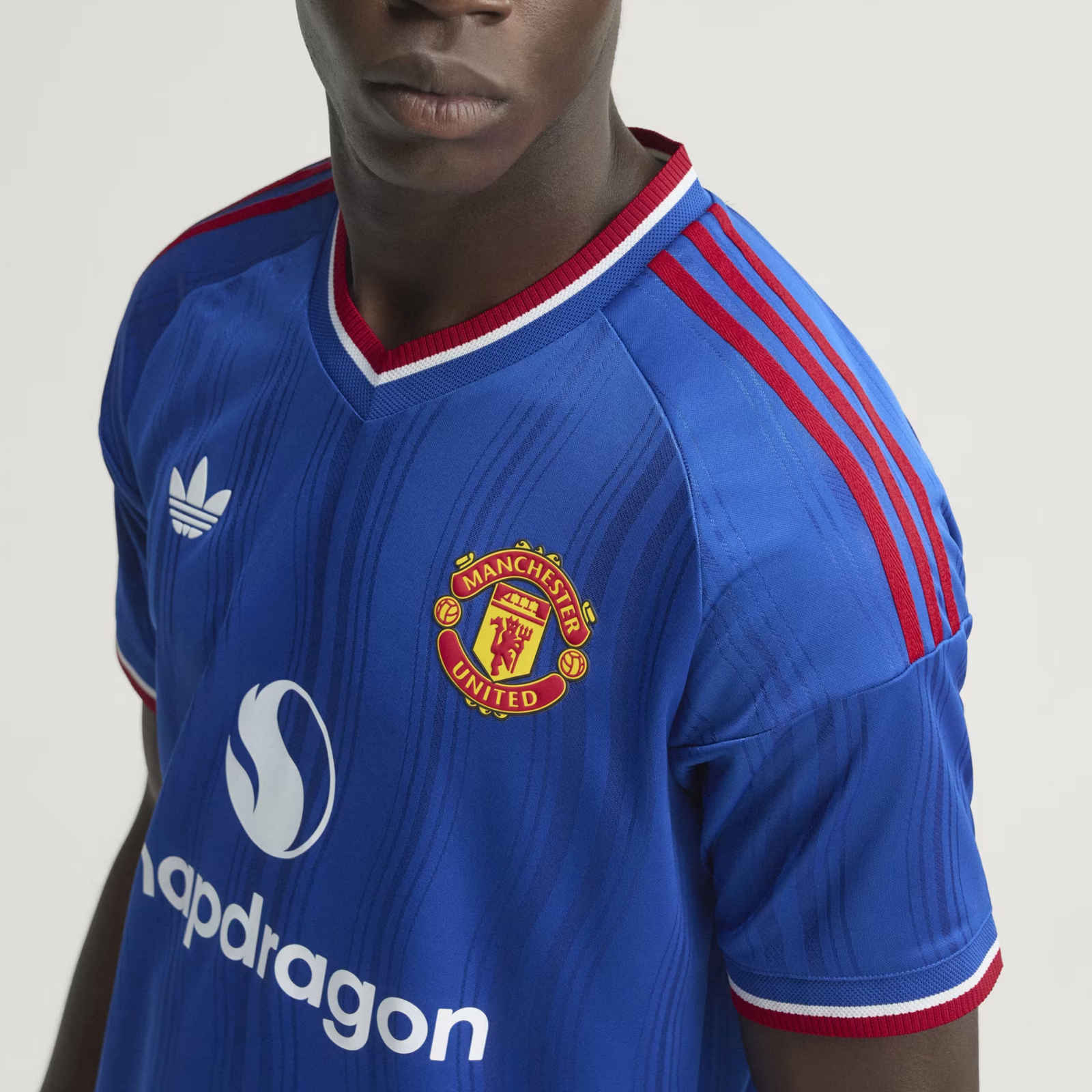 adidas Mens Manchester United Authentic Away Jersey 26/27 (Blue)