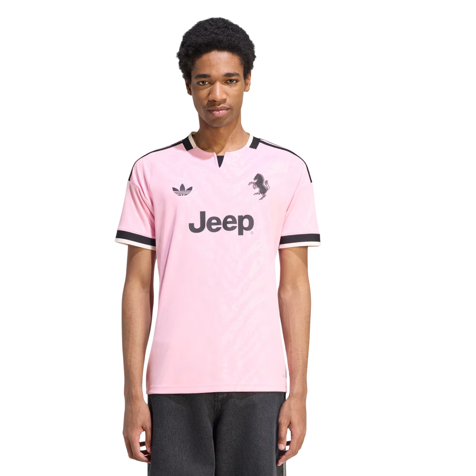 adidas Mens Juventus Away Jersey 26/27 (Pink/Black)