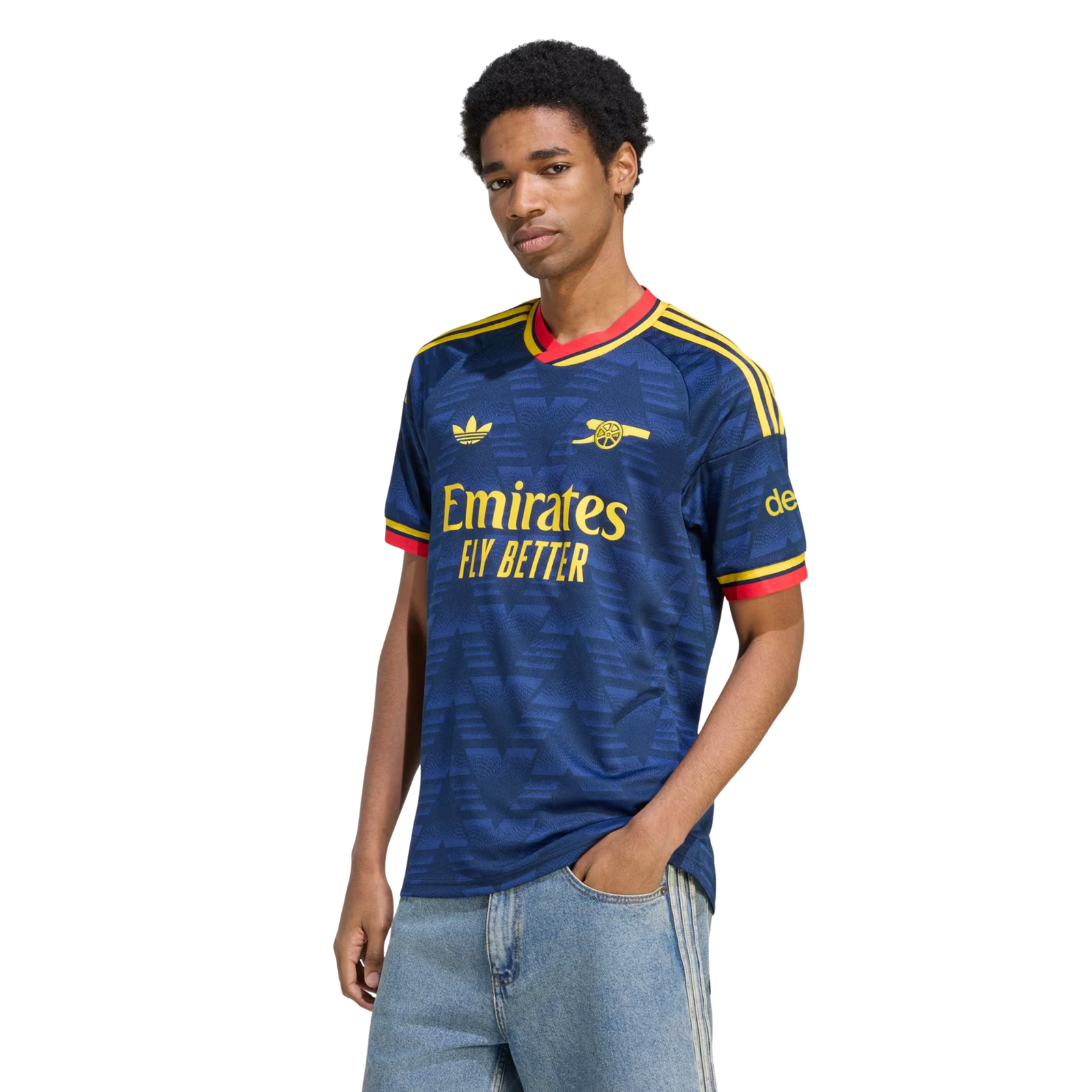 adidas Mens Arsenal Away Jersey 26/27 (Navy/Yellow)
