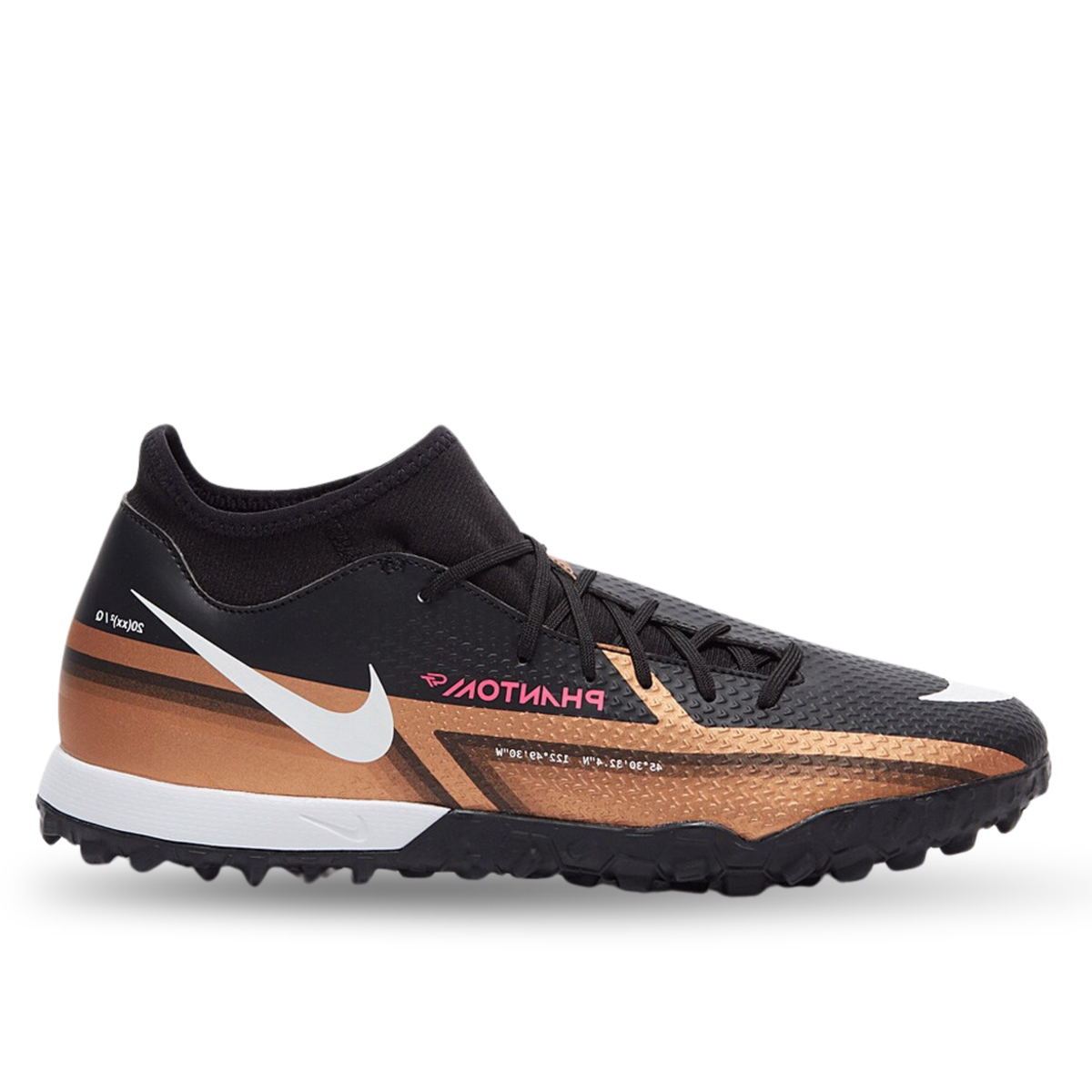 Nike Phantom GT2 Academy DF Turf Soccer Shoes (Metallic Copper)