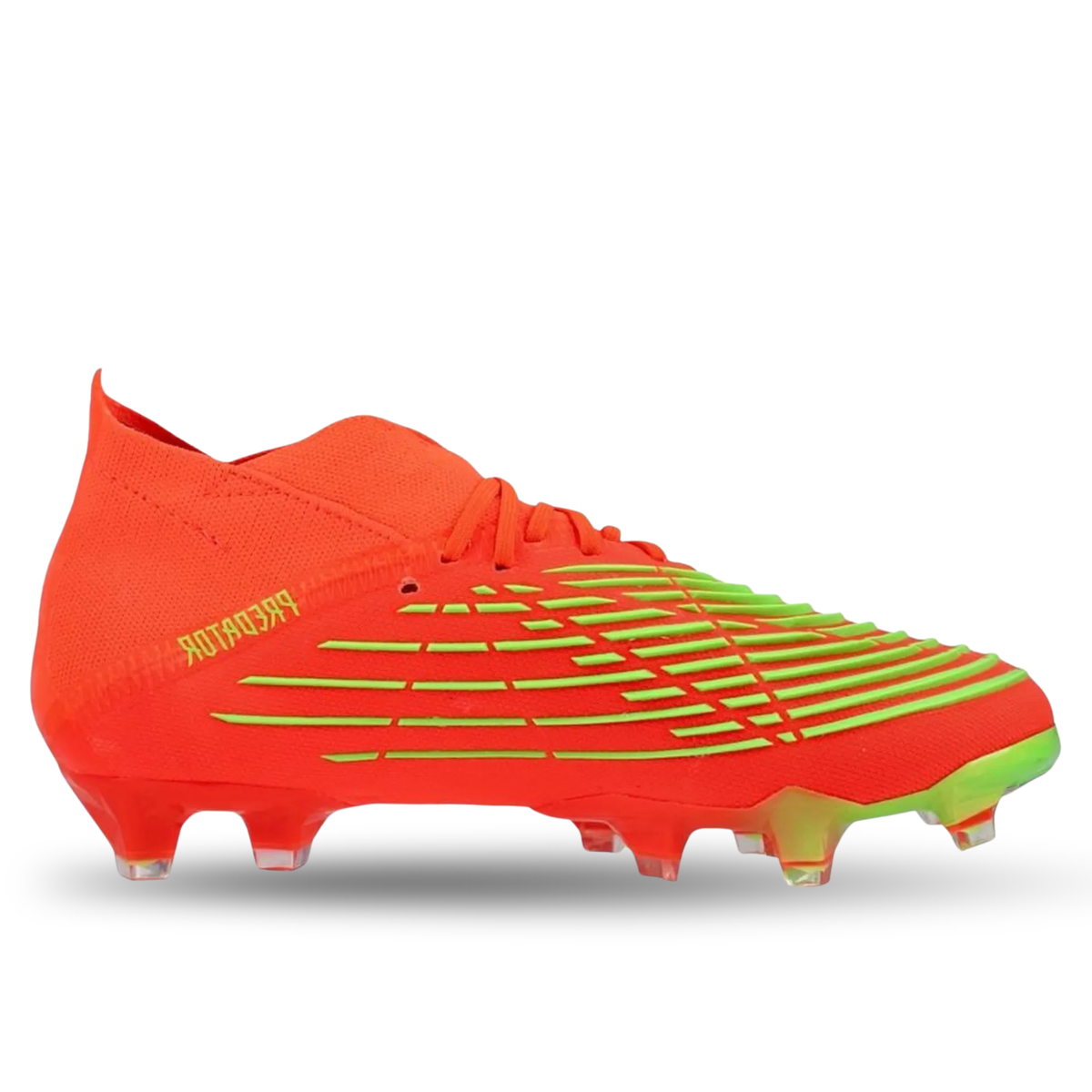adidas Predator Edge.1 Firm Ground Soccer Cleats (Solar Red/Team Solar Green)