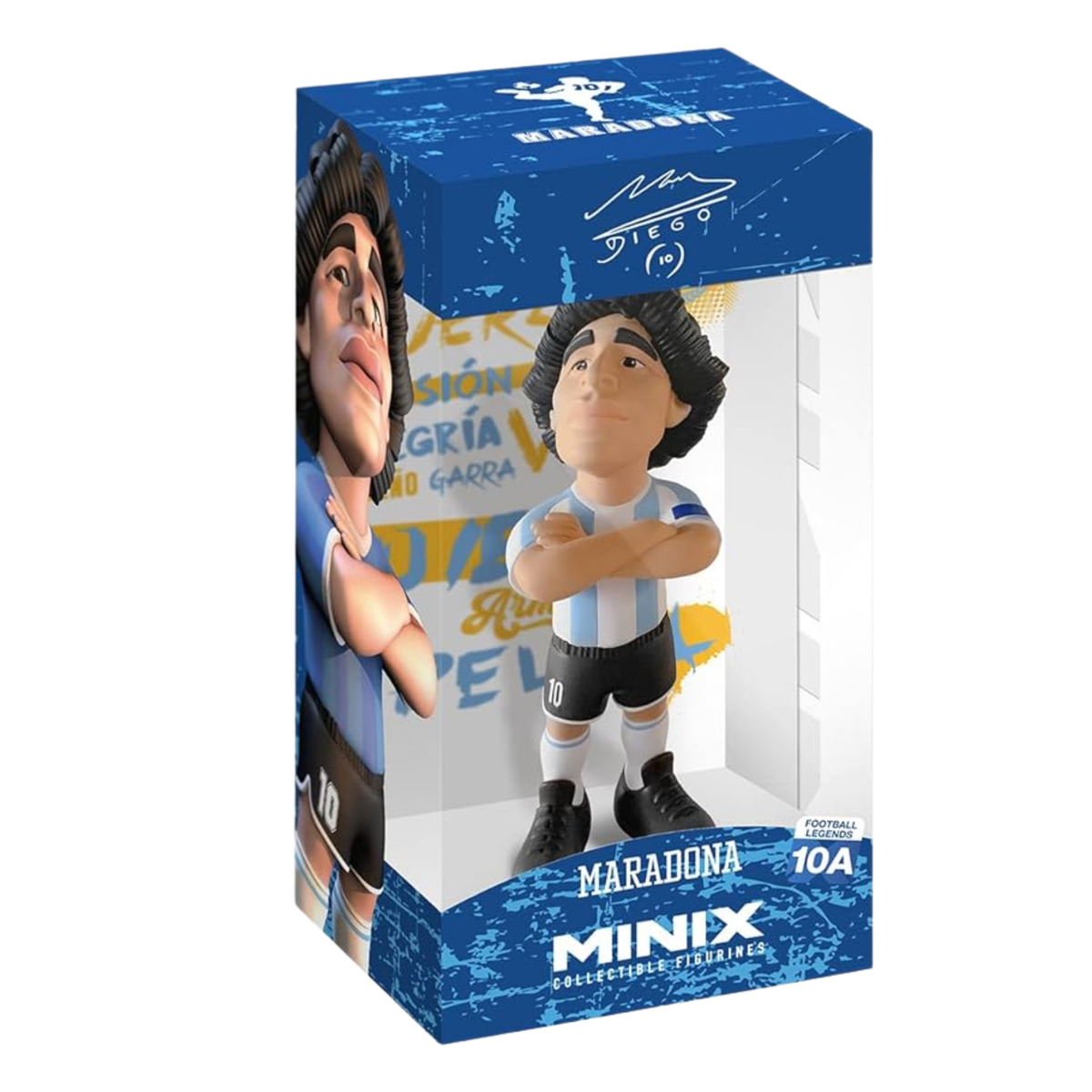 MINIX Argentina Diego Maradona Figure (White/Blue)