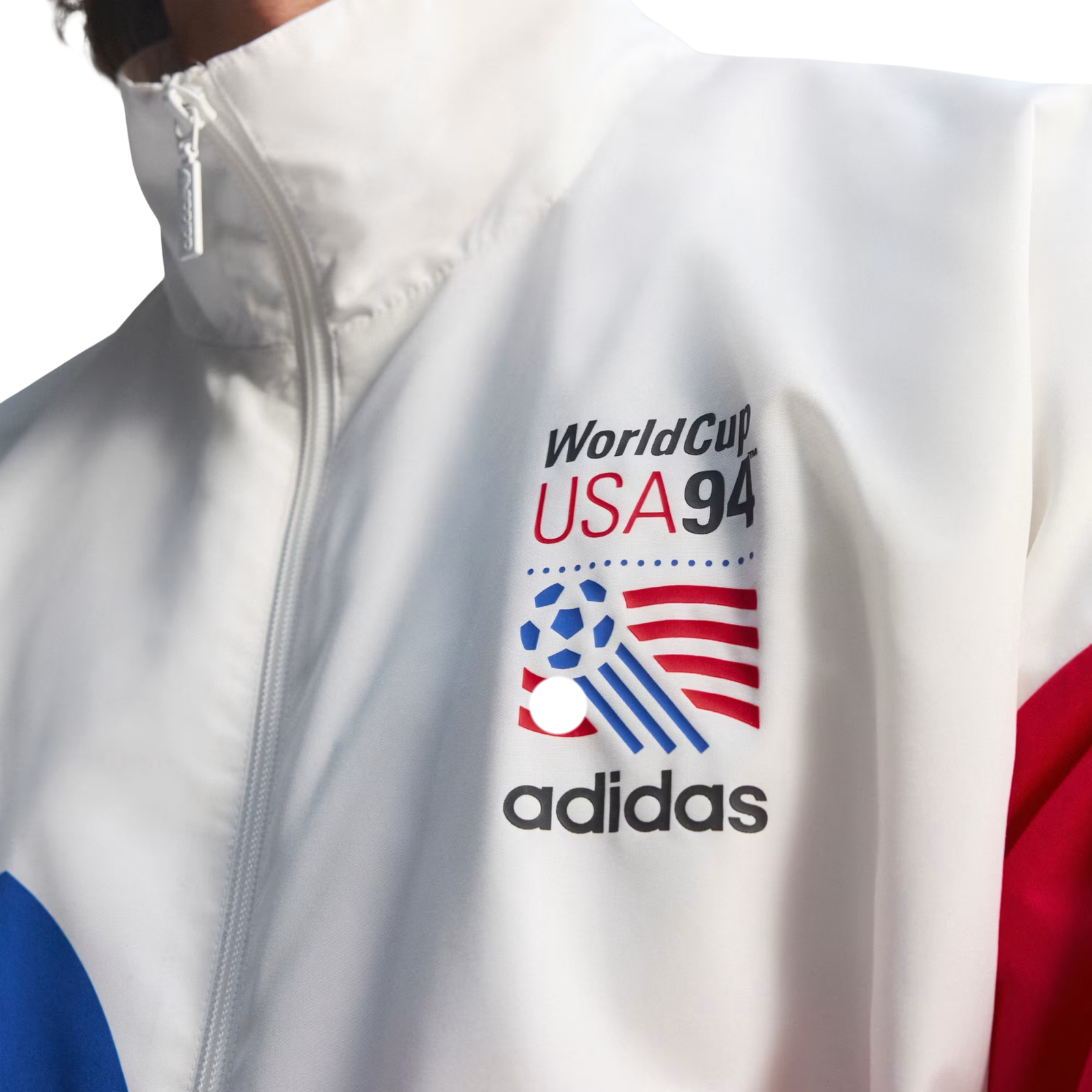adidas USA 94 Graphic Woven Track Top Jacket (White)