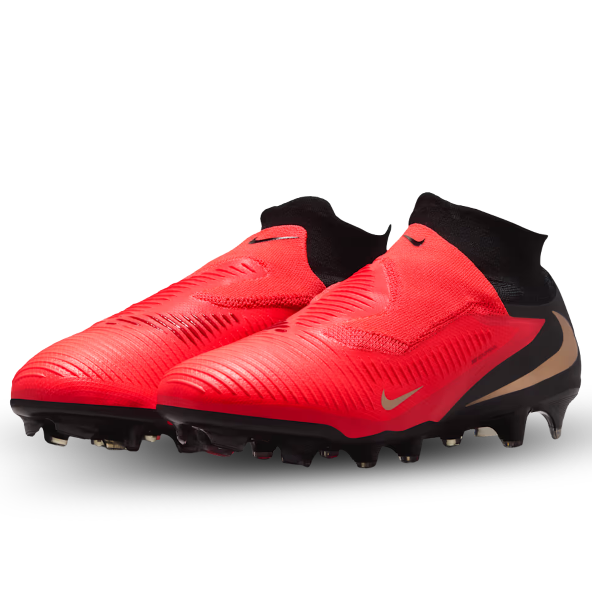 Nike Phantom 6 High Pro FG Soccer Cleats (Bright Crimson/Blur-Black)