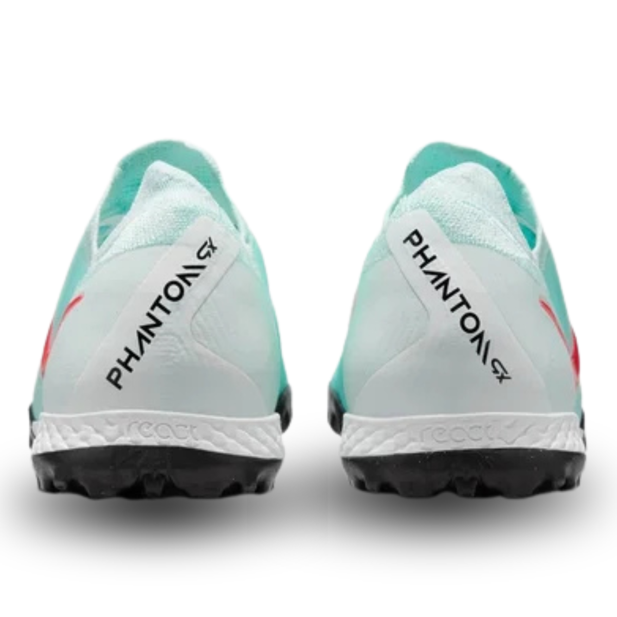 Nike Phantom GX II Pro Turf Soccer Shoes (Mint/Atomic Red-Off Noir)