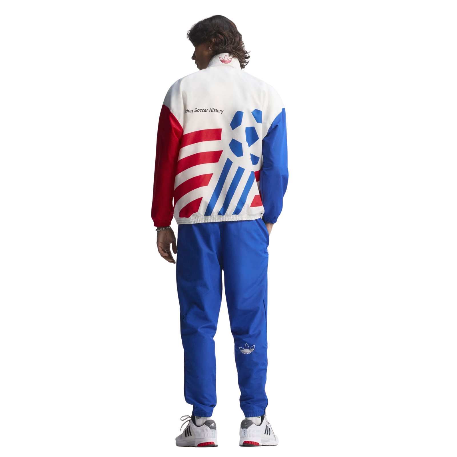 adidas USA 94 Graphic Woven Track Top Jacket (White)